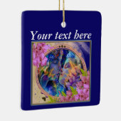 Valentijn-paar-viering Keramisch Ornament (Rechts)