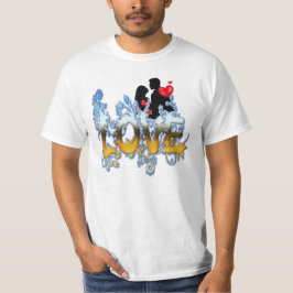 Valentijn-paar-viering T-shirt