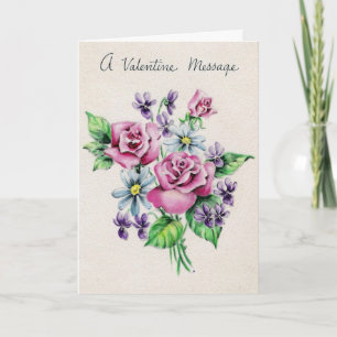  Valentijn  paardebloemen Feestdagen Kaart