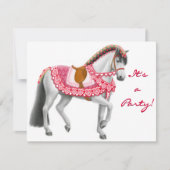 Valentijn Paardenuitnodiging Kaart (Voorkant)