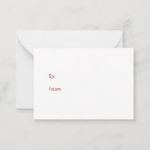 Valentijn Pack Eenvoudige Rode Sparkle Hart Notitiekaartje (Achterkant)