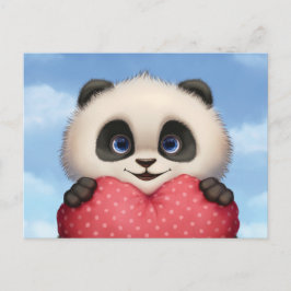 Valentijn Panda Feestdagenkaart