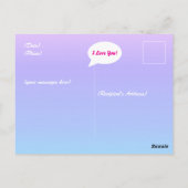 Valentijn Panda in liefde Briefkaart (Achterkant)