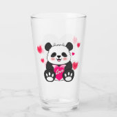 Valentijn Panda in liefde Glas (Achterkant)