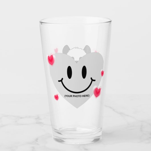 Valentijn Panda in liefde Glas (Voorkant)