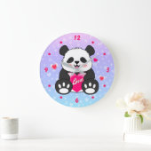 Valentijn Panda in liefde Grote Klok (Huis)