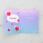 Valentijn Panda in liefde Kaart (Binnen)