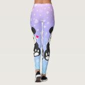 Valentijn Panda in liefde Leggings (Achterkant)