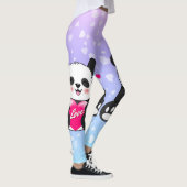 Valentijn Panda in liefde Leggings (Rechts)