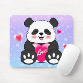 Valentijn Panda in liefde Muismat (Met muis)