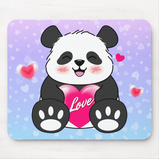 Valentijn Panda in liefde Muismat (Voorkant)