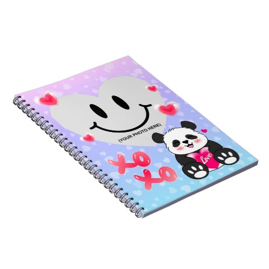 Valentijn Panda in liefde Notitieboek (Rechterzijde)