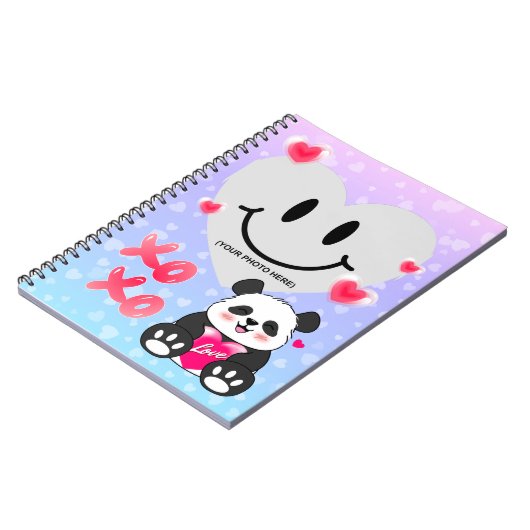 Valentijn Panda in liefde Notitieboek (Linkerzijde)