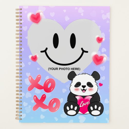 Valentijn Panda in liefde Planner (Voorkant)