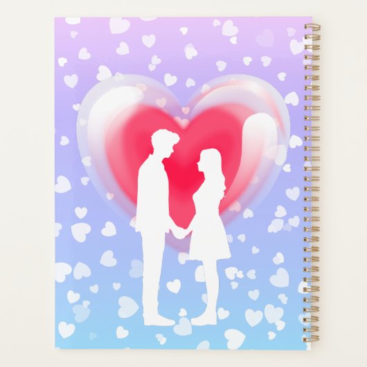 Valentijn Panda in liefde Planner (Achterkant)