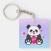 Valentijn Panda in liefde Sleutelhanger (Voorkant)
