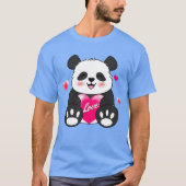 Valentijn Panda in liefde T-shirt (Voorkant)