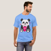Valentijn Panda in liefde T-shirt (Voorkant volledig)