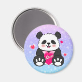 Valentijn Panda Verliefd Magneet (Voorkant / Achterkant)