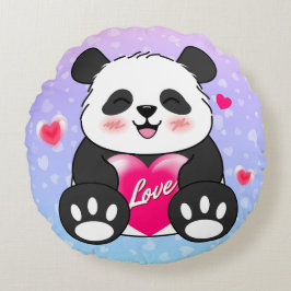 Valentijn Panda Verliefd Rond Kussen