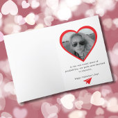 Valentijn Papier Vliegtuig Kleurrijke Aangepaste F Feestdagen Kaart