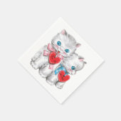 Valentijn papieren servetten (Hoek)