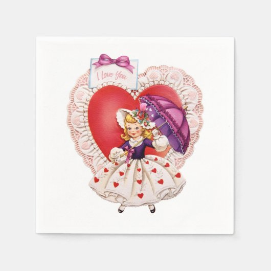 Valentijn papieren servetten (Voorkant)