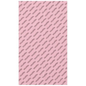 Valentijn Party Cute Hearts Typografie Roze Tafelkleed (Voorkant)