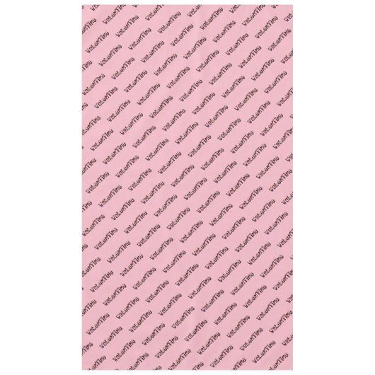 Valentijn Party Cute Hearts Typografie Roze Tafelkleed (Voorkant)