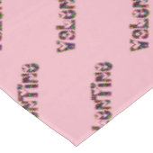 Valentijn Party Cute Hearts Typografie Roze Tafelkleed (Gekanteld)