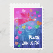 Valentijn Party Gepersonaliseerde Uitnodiging (Voorkant / Achterkant)