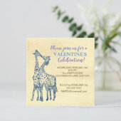 Valentijn Party gepersonaliseerde uitnodigingen (Staand voorkant)