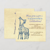 Valentijn Party gepersonaliseerde uitnodigingen (Voorkant / Achterkant)