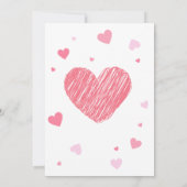 valentijn Party Uitnodiging Xoxo (Achterkant)