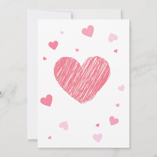 valentijn Party Uitnodiging Xoxo (Achterkant)