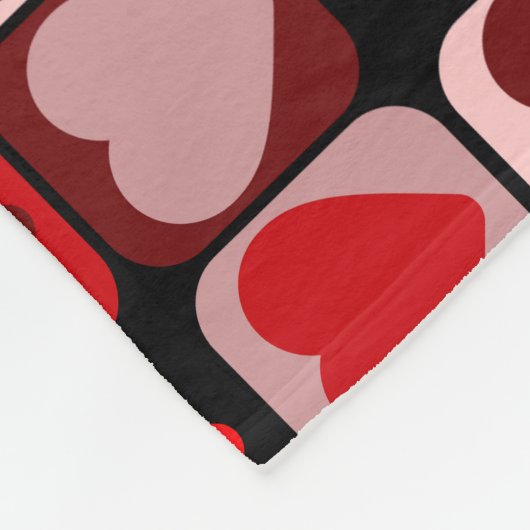 Valentijn Patchwork Fleece Deken (Hoek)