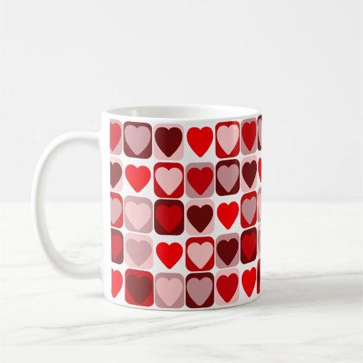 Valentijn Patchwork Koffiemok (Links)