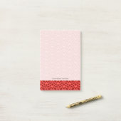 Valentijn Patroon 2 Post-it® Notes (Op bureau)