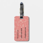 Valentijn Patroon Bagagelabel (Achterkant verticaal)