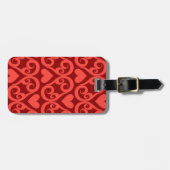 Valentijn Patroon Bagagelabel (Voorkant horizontaal)