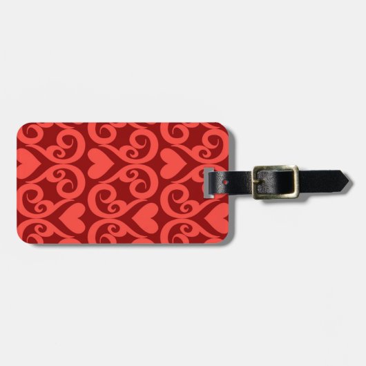 Valentijn Patroon Bagagelabel (Voorkant horizontaal)