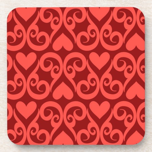 Valentijn Patroon Bier Onderzetter (Voorkant)