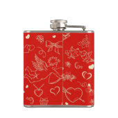 Valentijn Patroon Heupfles (Achterkant)