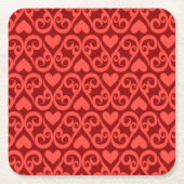 Valentijn Patroon Kartonnen Onderzetters (Voorkant)