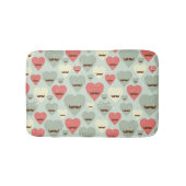 Valentijn patroon met hart en snor badmat (Voorkant)