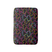 Valentijn Patroon met kleurenharten Badmat (Voorkant Verticaal)