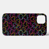 Valentijn Patroon met kleurenharten Case-Mate iPhone Case (Achterkant (horizontaal))