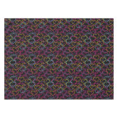 Valentijn Patroon met kleurenharten Tafelkleed (Voorkant (Horizontaal))