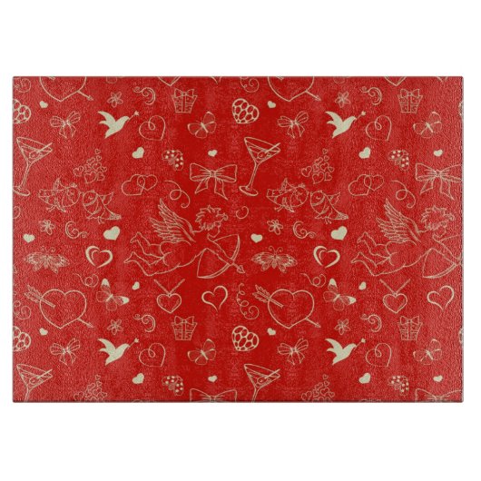 Valentijn Patroon Snijplank (Voorkant)