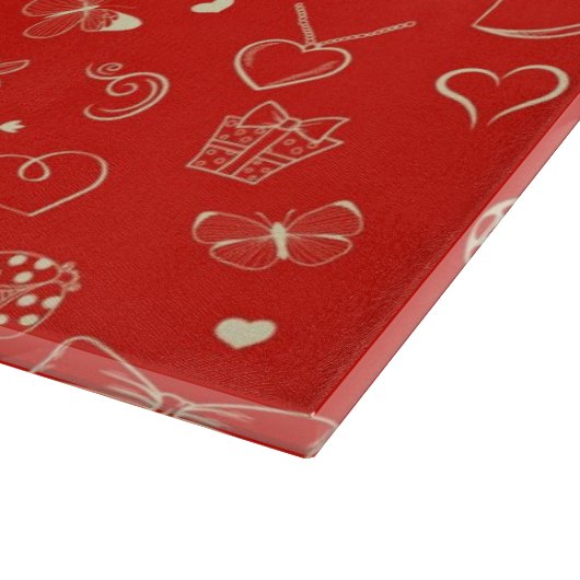 Valentijn Patroon Snijplank (Hoek)